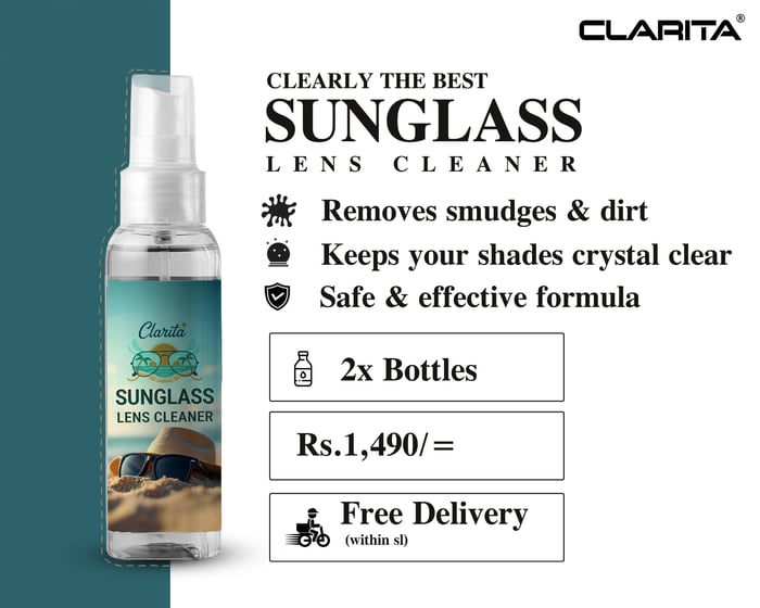 CLARiTA SUNGLASSES cleaner.  image